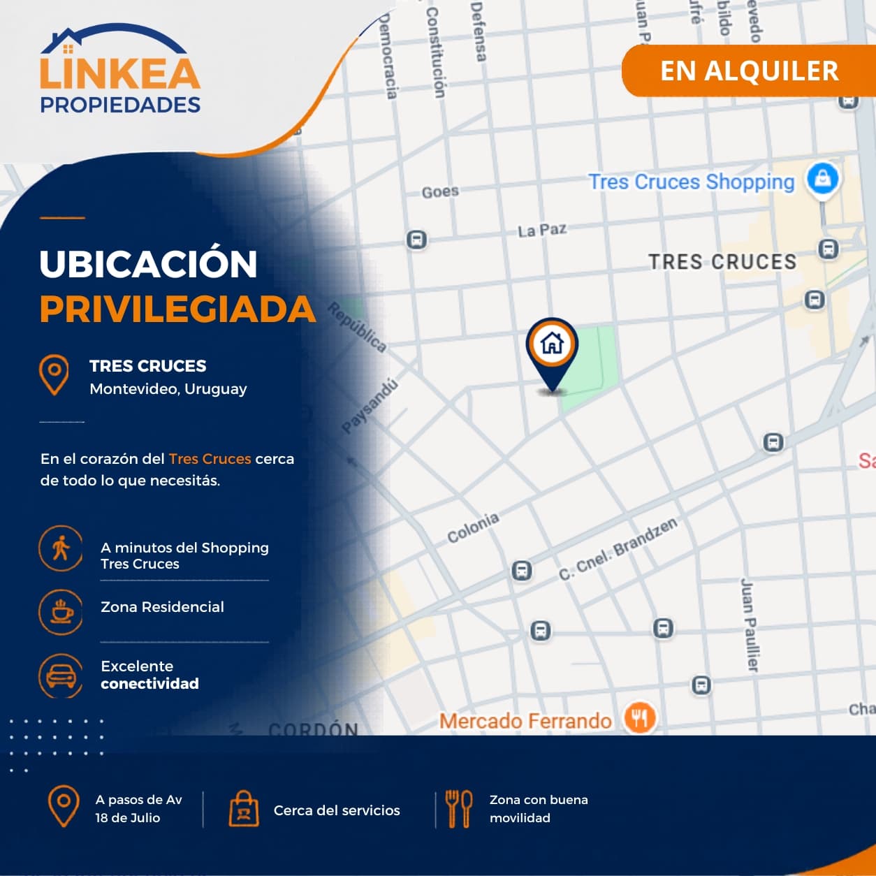 Apartamento en Tres Cruces - Miniatura 3