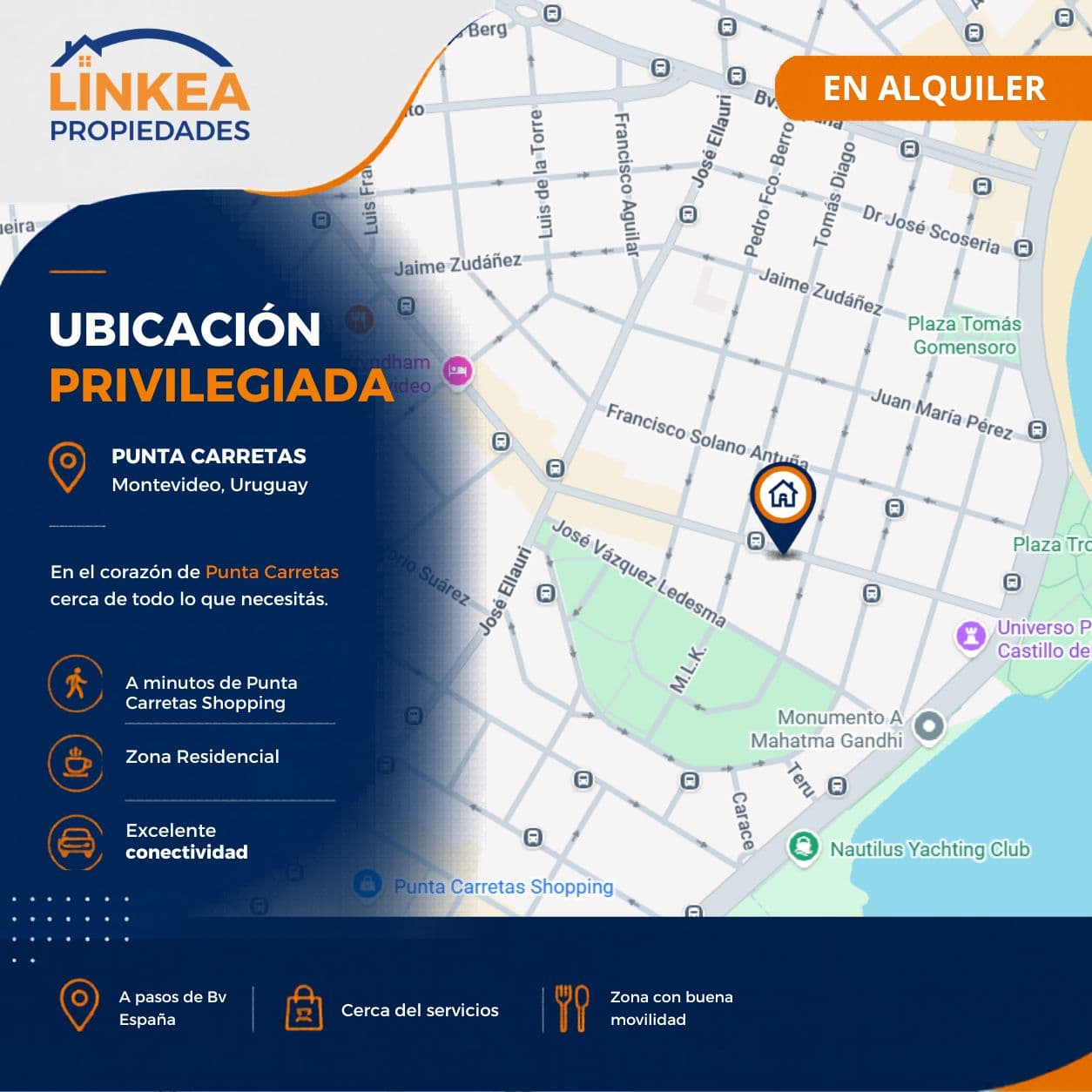 Monoambiente en Punta Carretas - Miniatura 3
