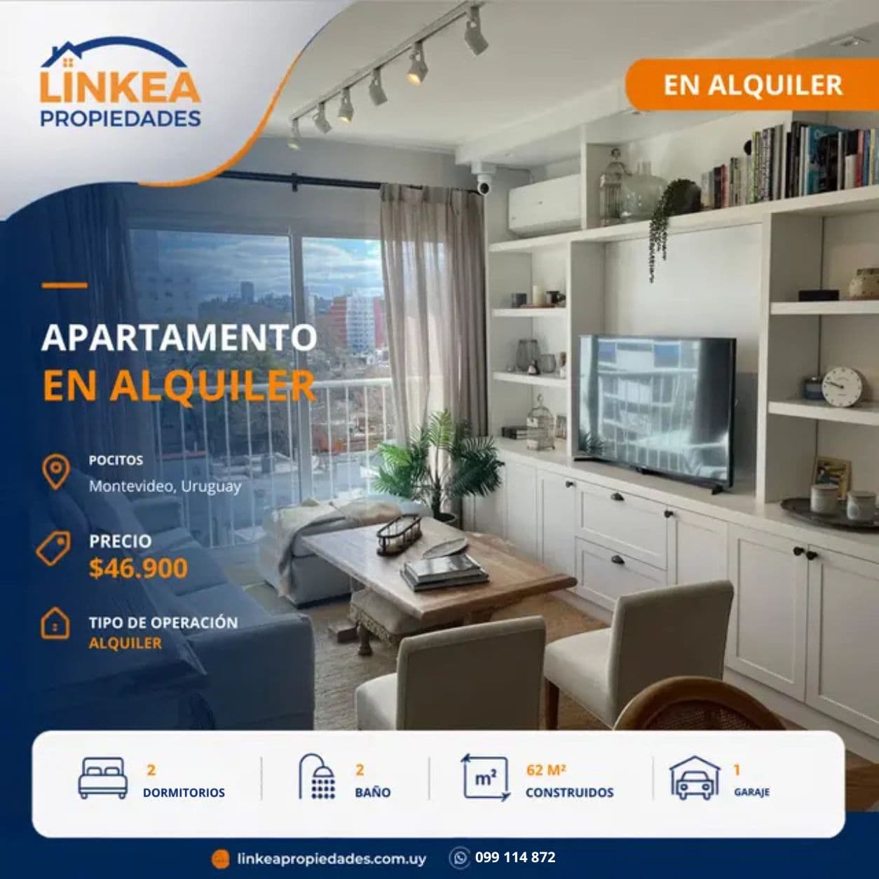 Apartamento en Pocitos