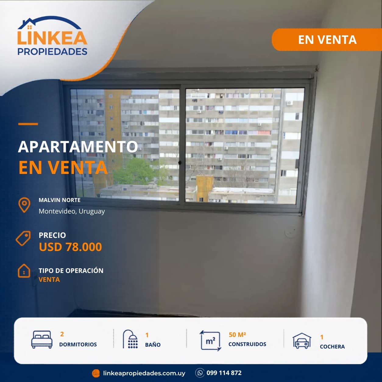 Apartamento en Malvin Norte, excelente para inversion - Imagen 1