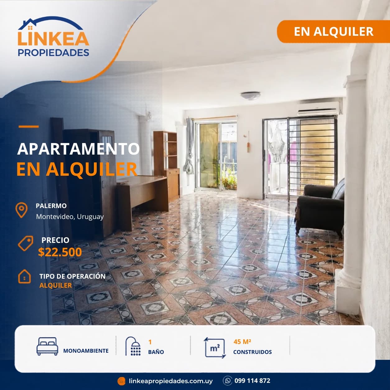 Monoambiente en Palermo - Imagen 1