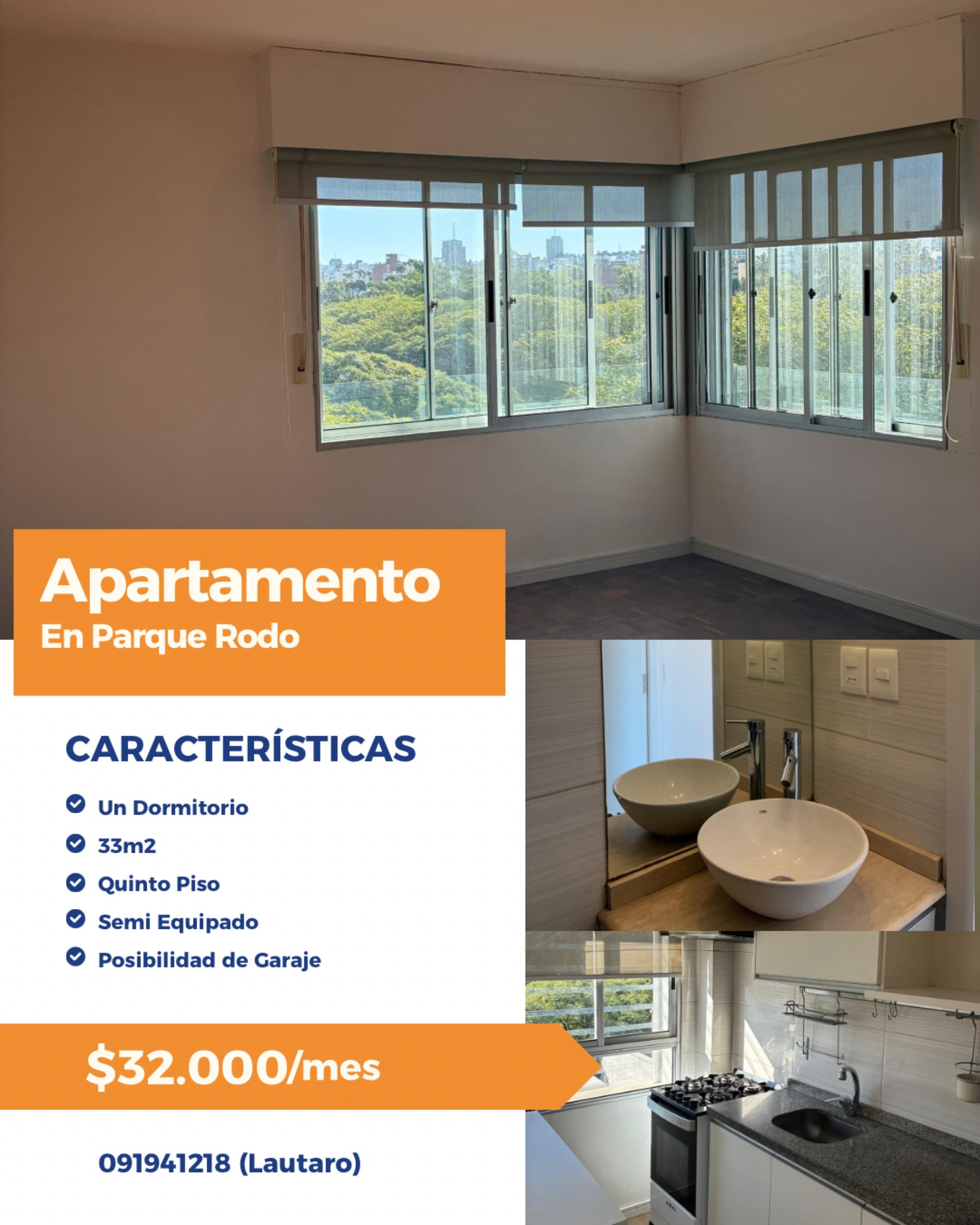 Apartamento en Parque Rodó - Imagen 1