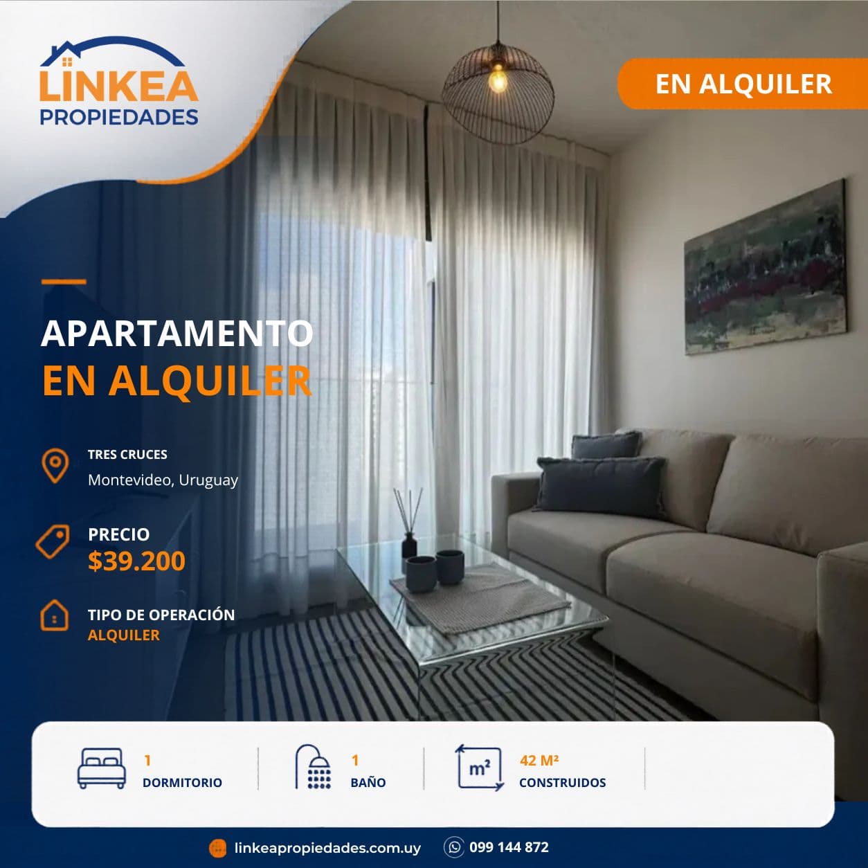 Apartamento en Tres Cruces - Imagen 1