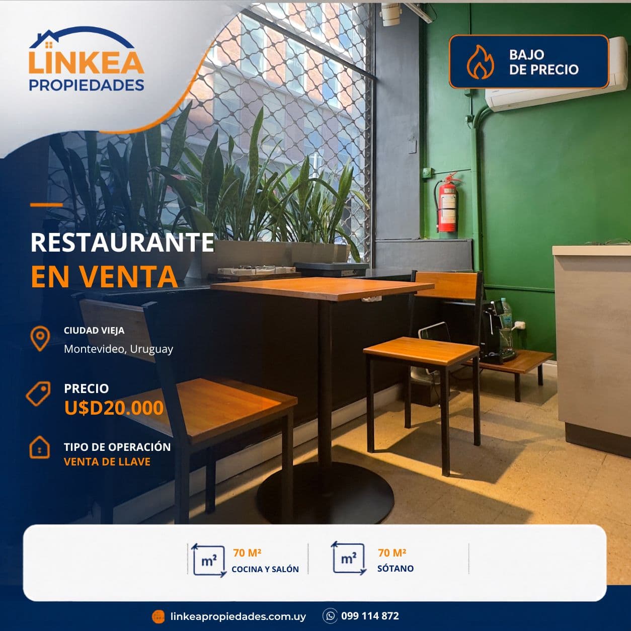 Restaurante en Ciudad Vieja